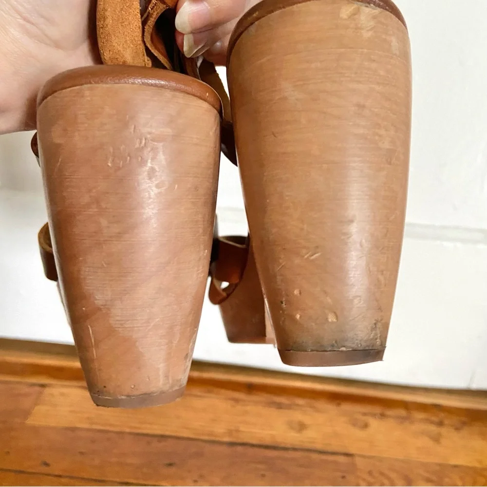 Madewell Brown Leather Heeled Sandals - Picture 7 of 10